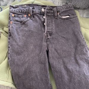 Levis Wedgie Fit in washed black